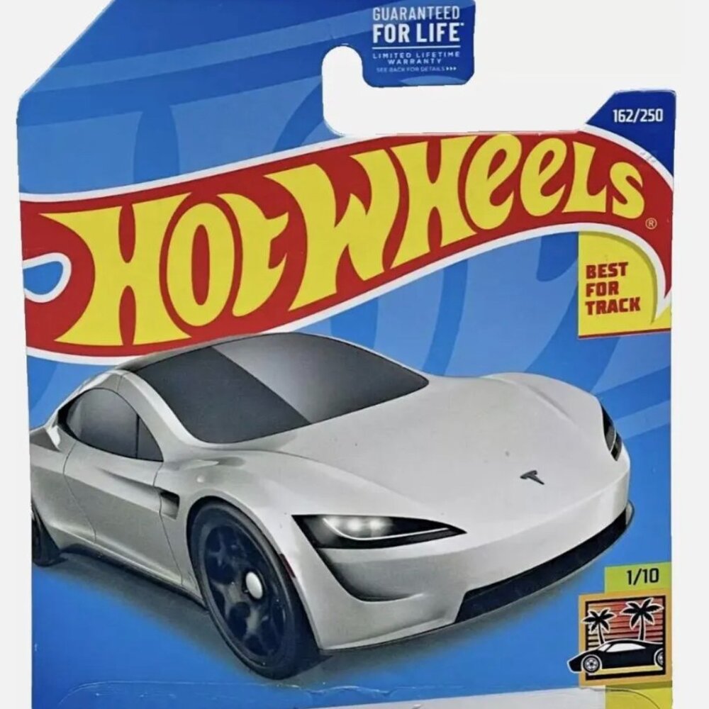Hot Wheels Tesla Roadster 1/10 HW Exotics 162/250 Best For Track